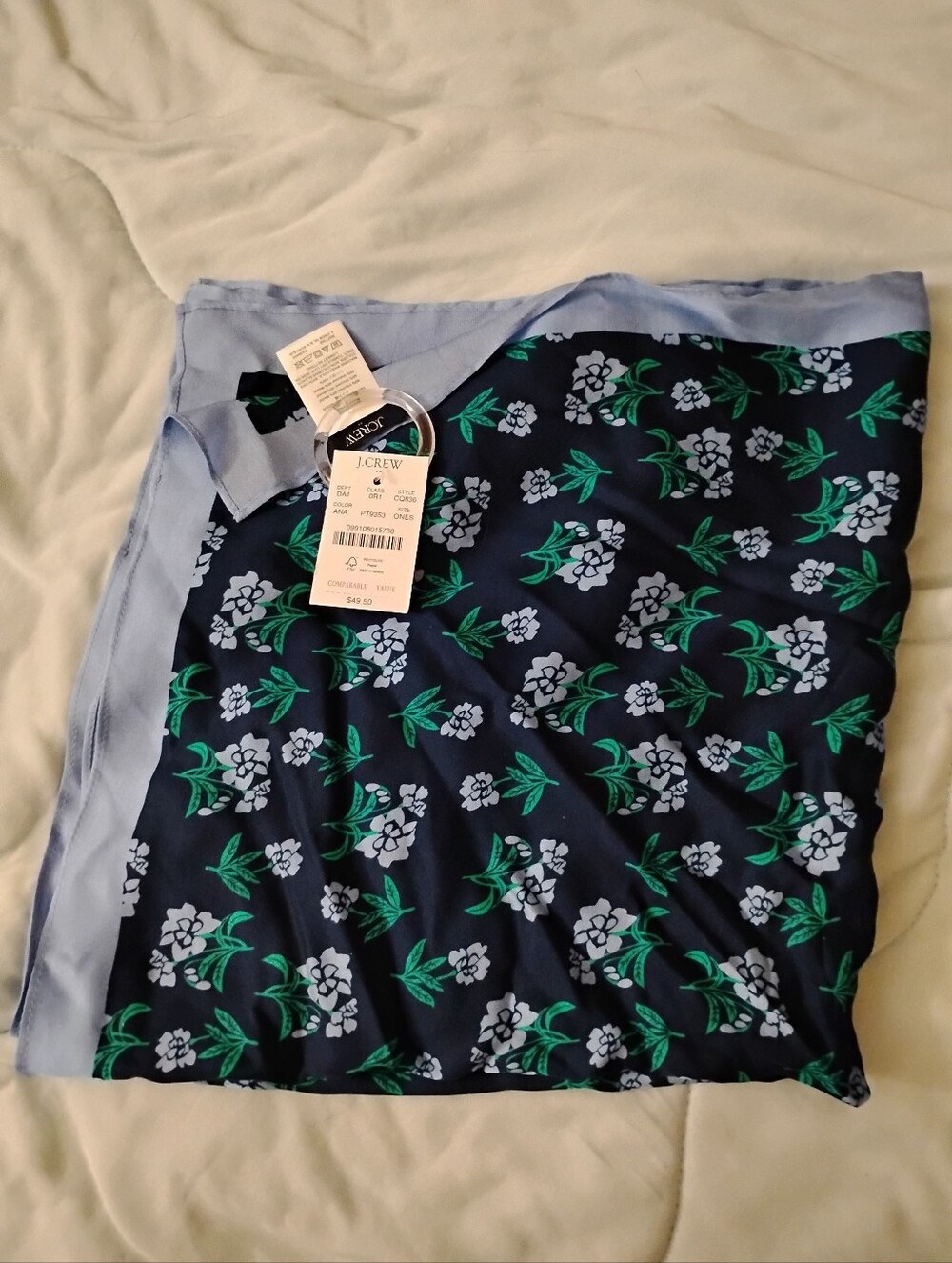 NWT J. Crew Satin Neck Scarf Women's
